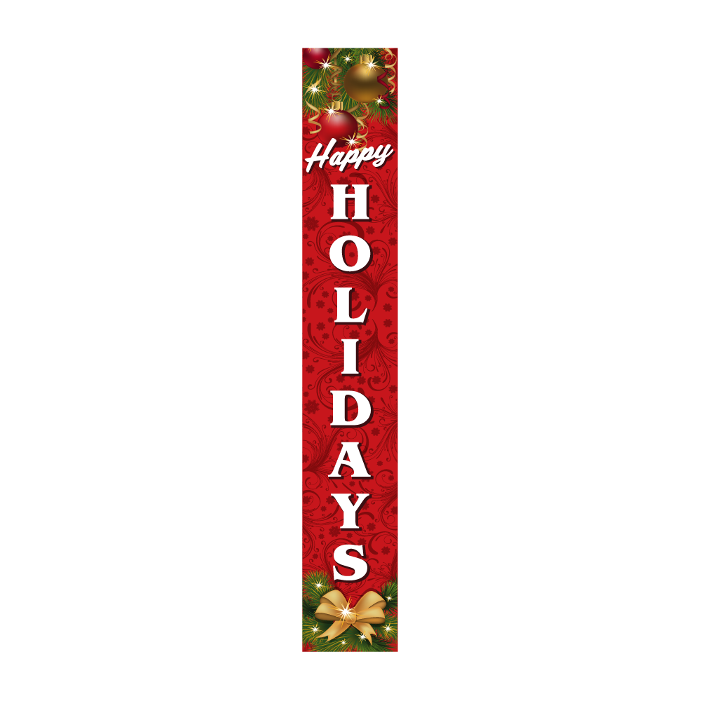 Pole Cover - Happy Holidays