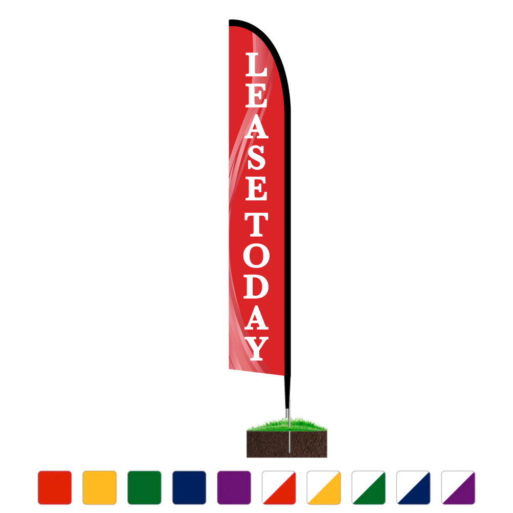 Double-Sided Feather Flag Kit - 14ft - Lease Today