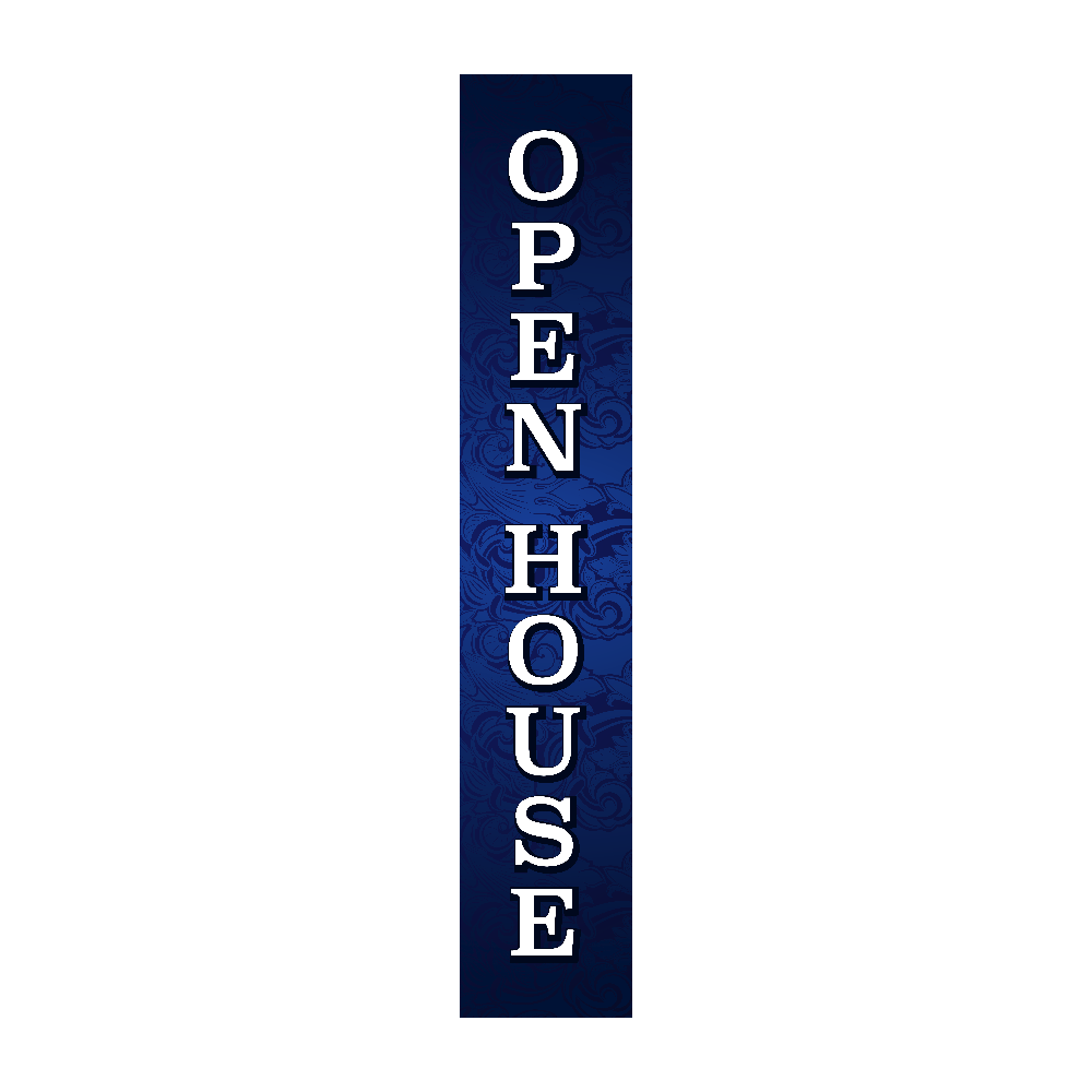 Pole Cover - Open House - Blue