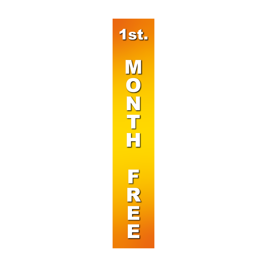 Pole Cover - First Month Free - Gradient - Yellow