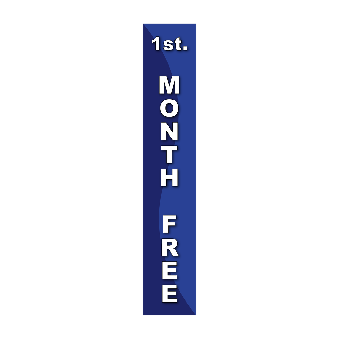 Pole Cover - First Month Free - Wavy - Blue