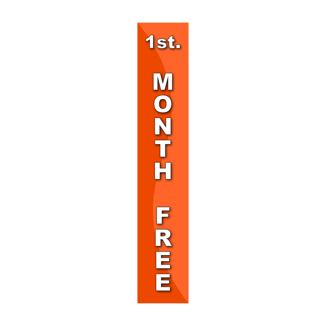 Pole Cover - First Month Free - Wavy - Orange