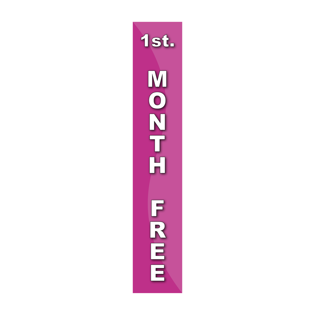 Pole Cover - First Month Free - Wavy - Pink