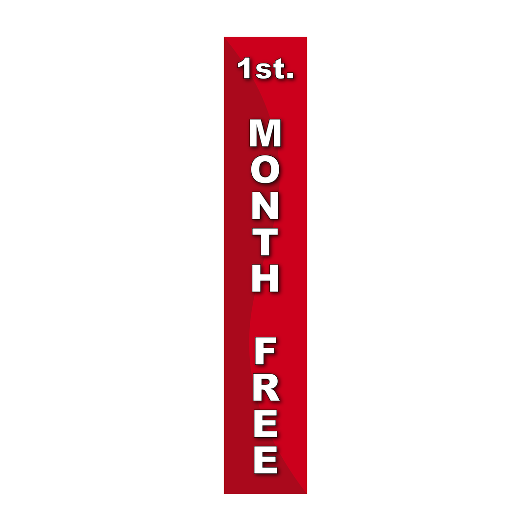Pole Cover - First Month Free - Wavy - Red