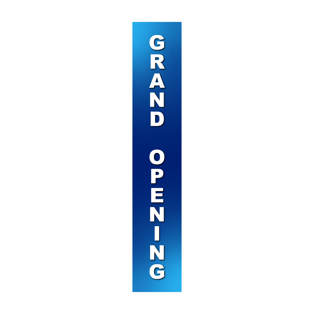 Pole Cover - Grand Opening - Gradient - Blue