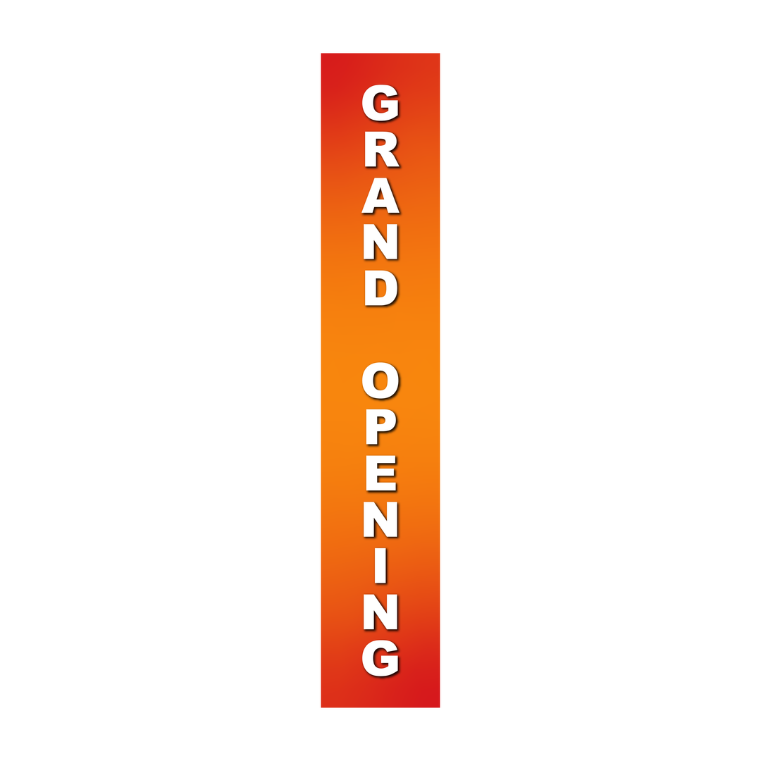 Pole Cover - Grand Opening - Gradient - Orange