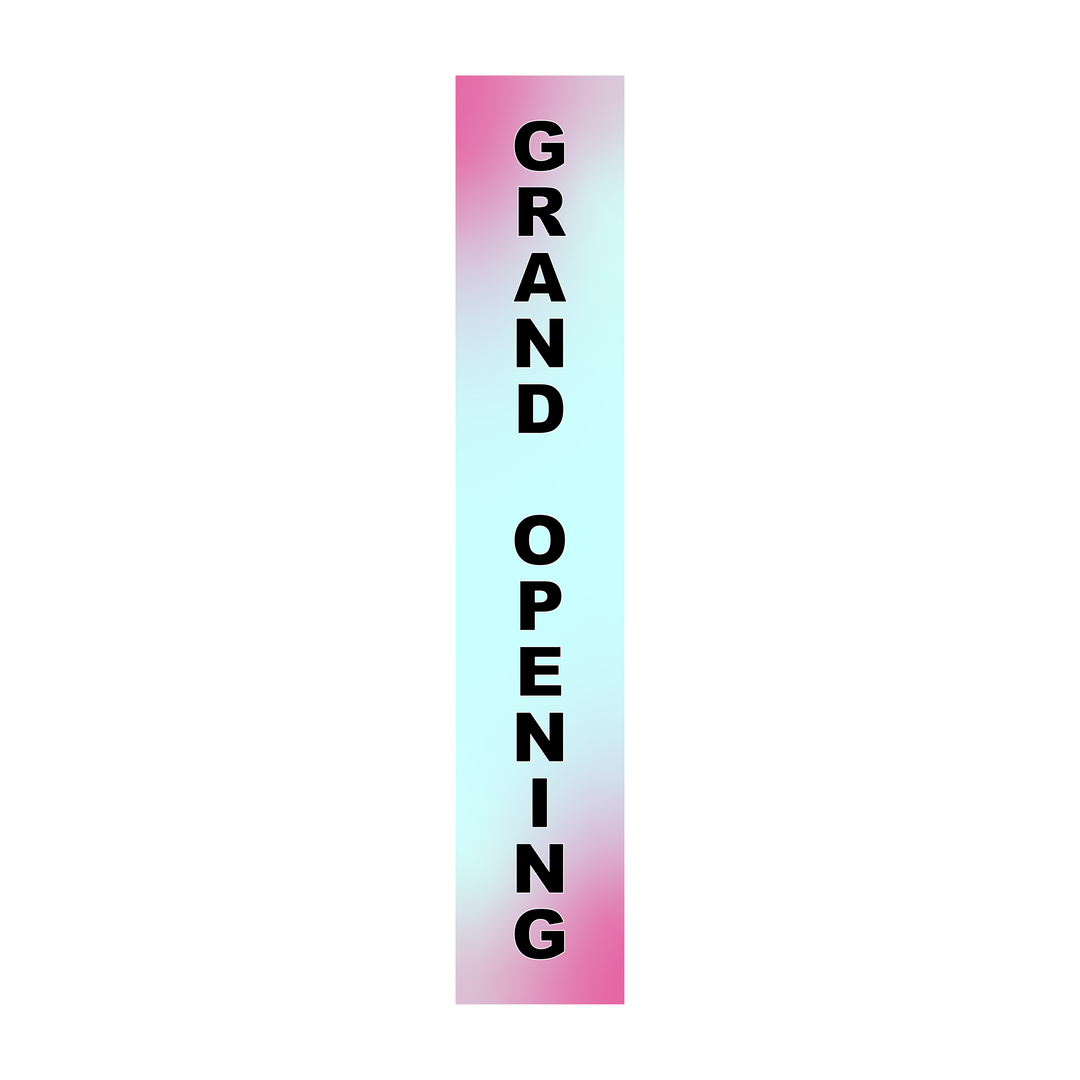 Pole Cover - Grand Opening - Gradient - Pink