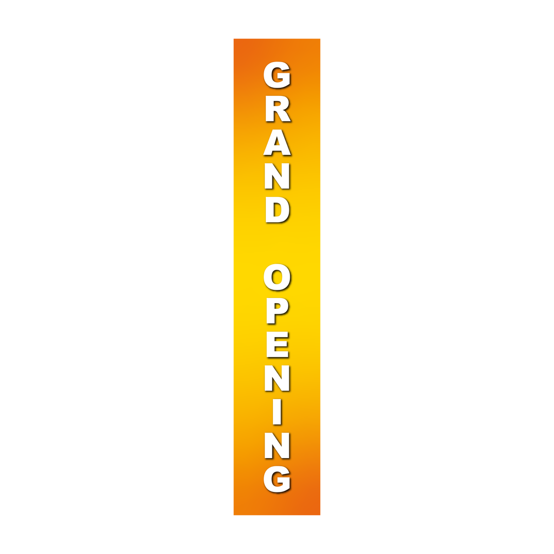 Pole Cover - Grand Opening - Gradient - Yellow