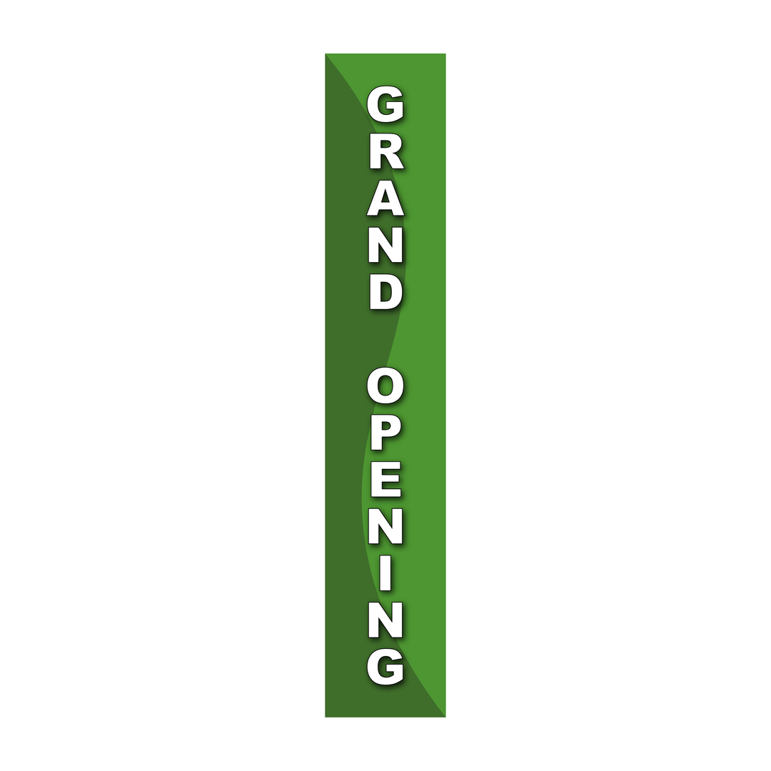 Pole Cover - Grand Opening - Wavy - Green