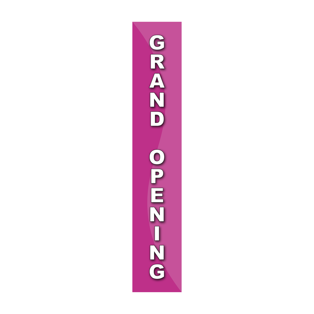 Pole Cover - Grand Opening - Wavy - Pink