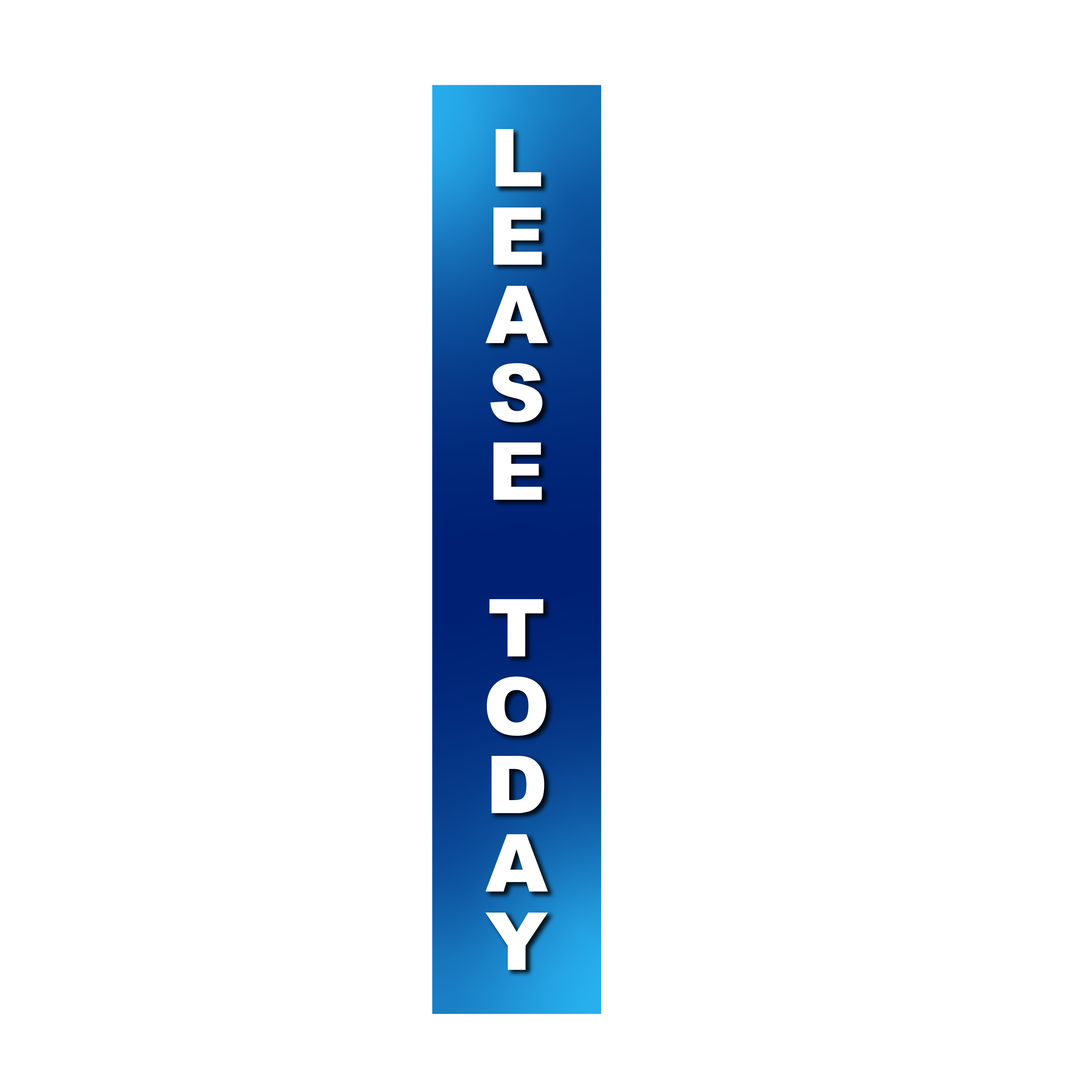 Pole Cover - Lease Today - Gradient - Blue