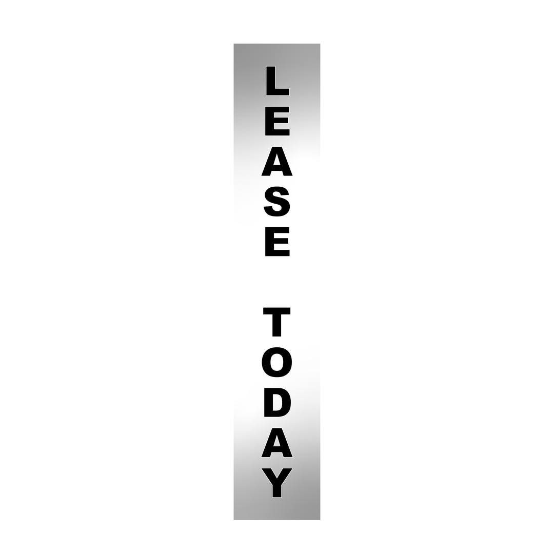 Pole Cover - Lease Today - Gradient - Gray