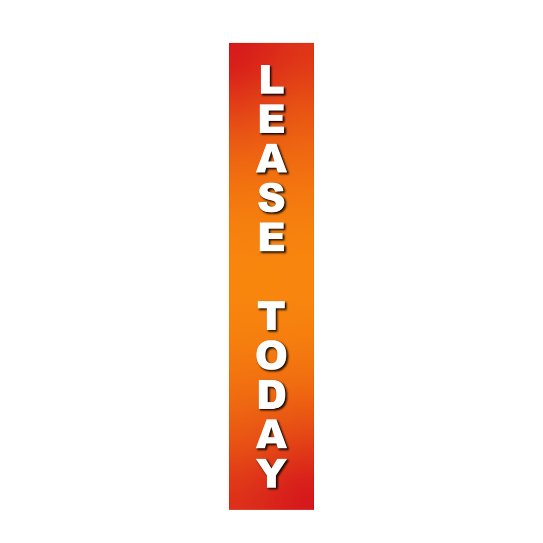Pole Cover - Lease Today - Gradient - Orange