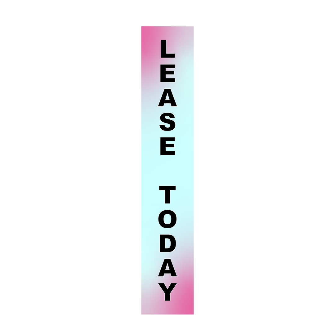Pole Cover - Lease Today - Gradient - Pink