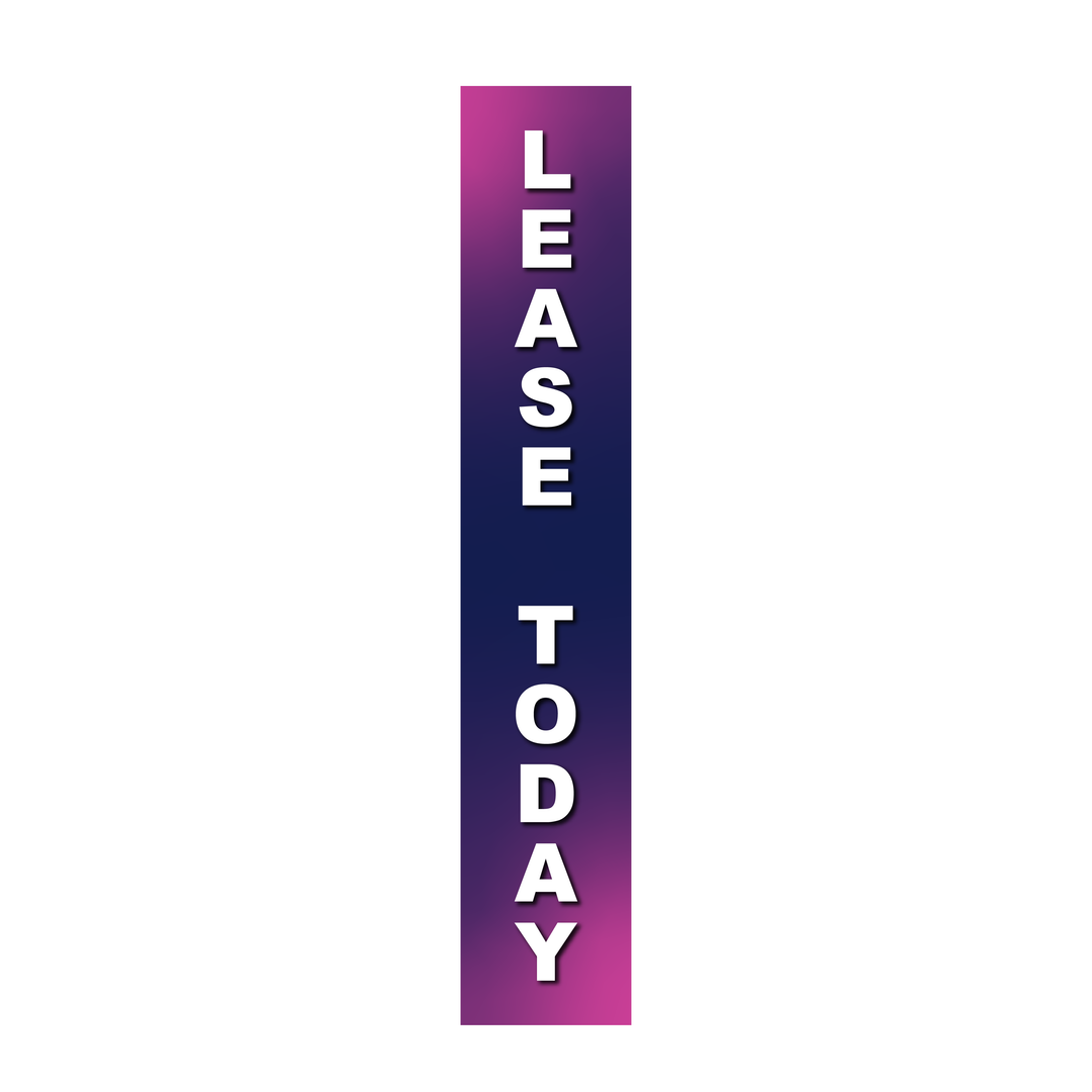 Pole Cover - Lease Today - Gradient - Purple