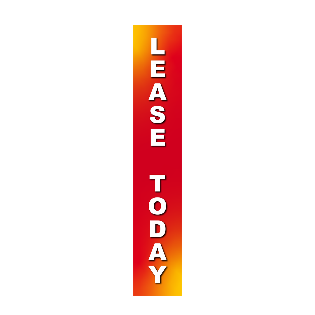 Pole Cover - Lease Today - Gradient - Red