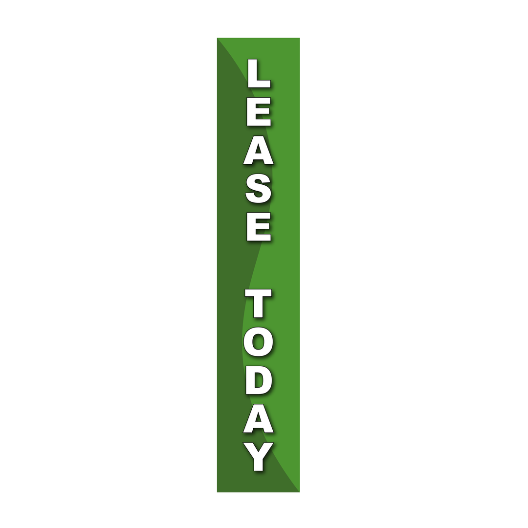 Pole Cover - Lease Today - Wavy - Green