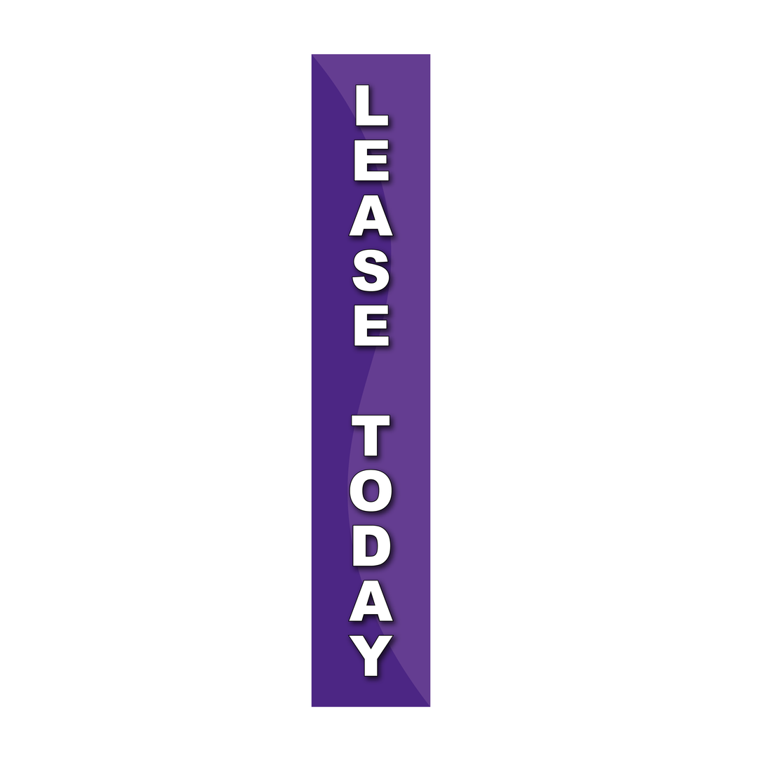 Pole Cover - Lease Today - Wavy - Purple