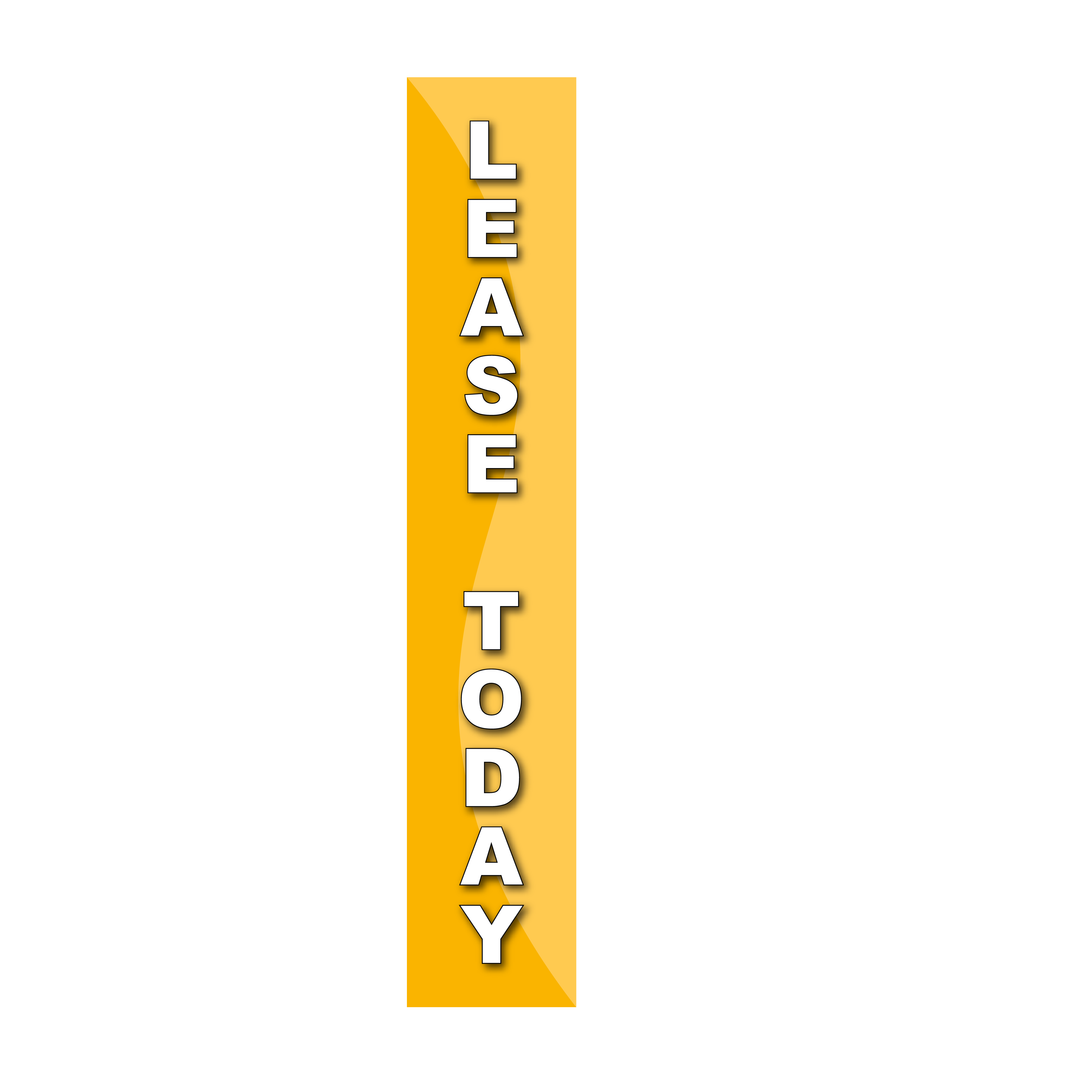 Pole Cover - Lease Today - Wavy - Yellow
