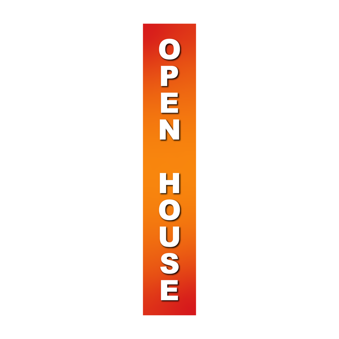 Pole Cover - Open House - Gradient - Orange