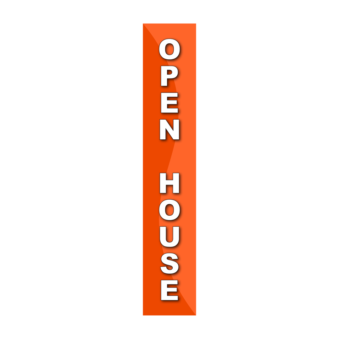 Pole Cover - Open House - Wavy - Orange