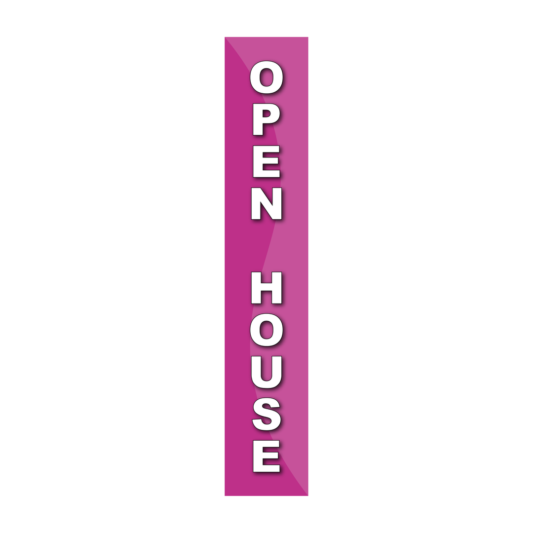 Pole Cover - Open House - Wavy - Pink