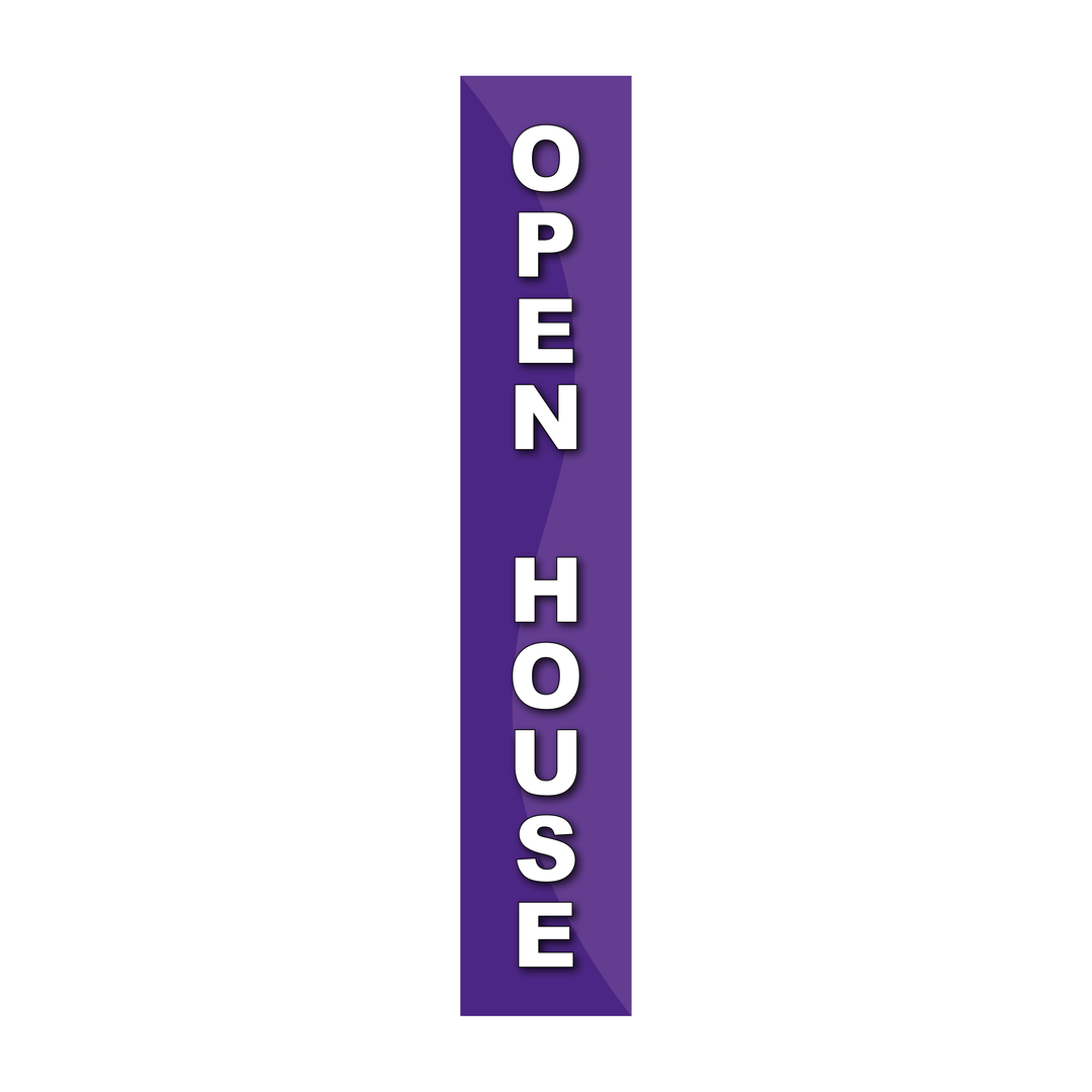 Pole Cover - Open House - Wavy - Purple