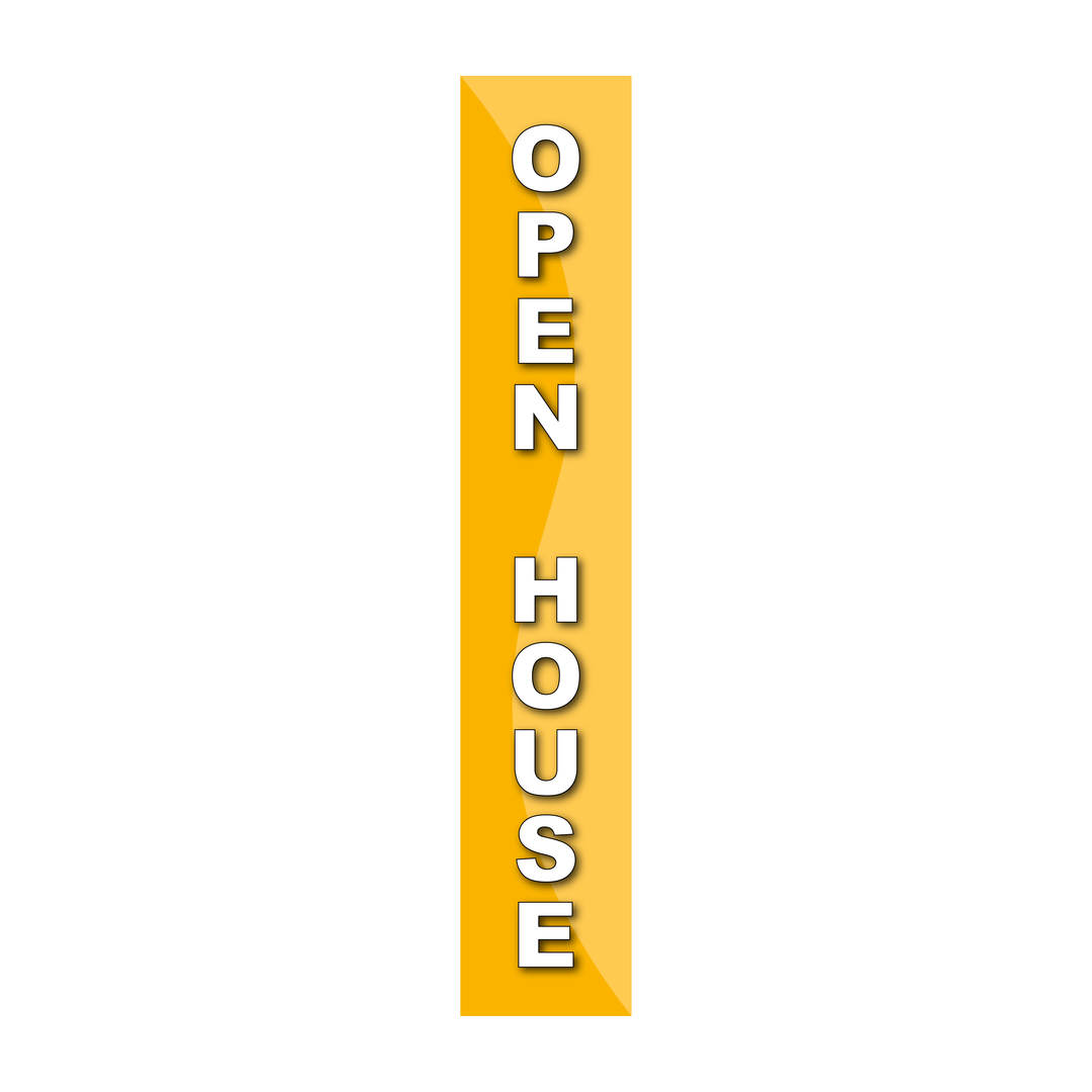 Pole Cover - Open House - Wavy - Yellow