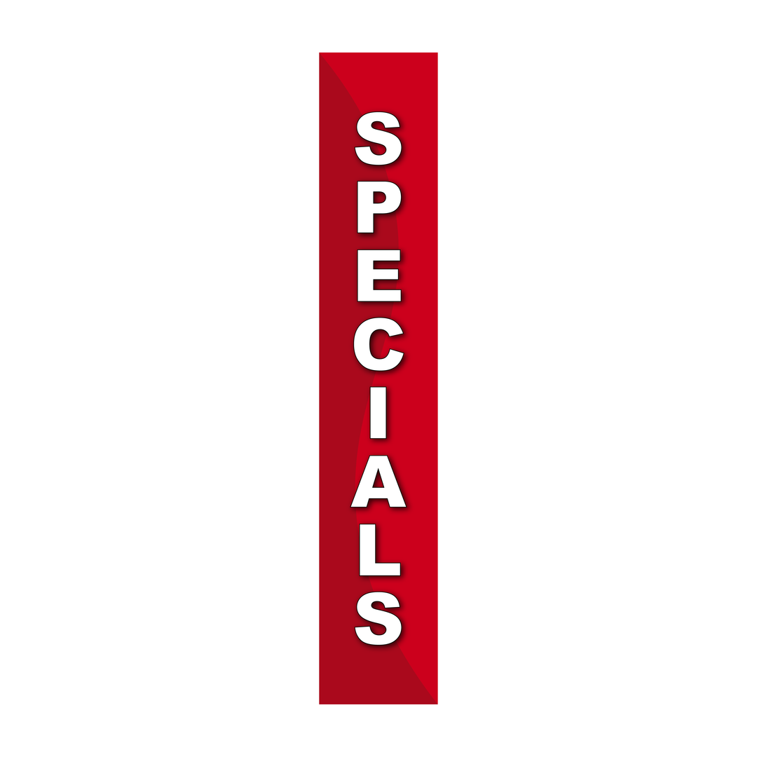 Pole Cover - Specials - Wavy - Red