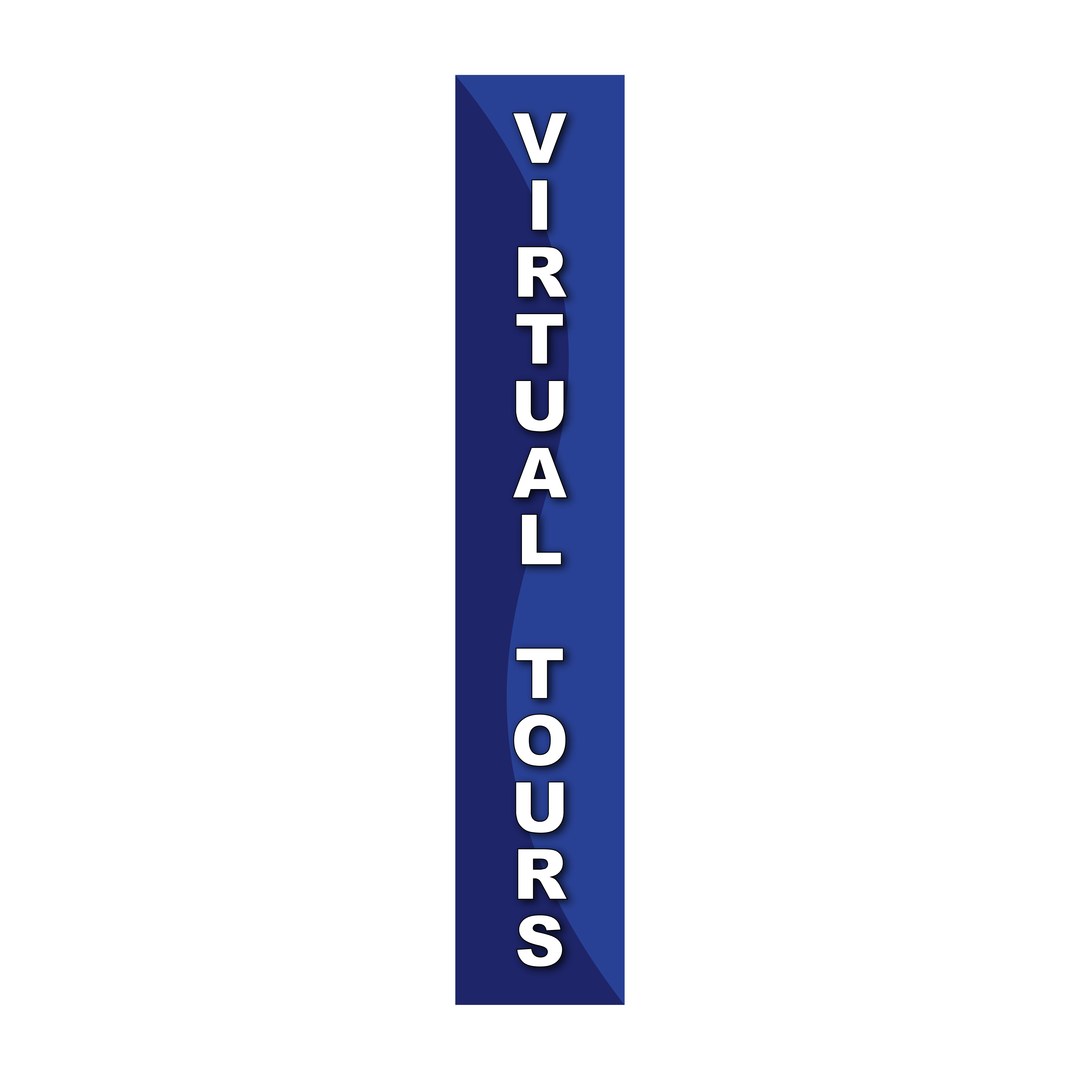 Pole Cover - Virtual Tours - Wavy - Blue
