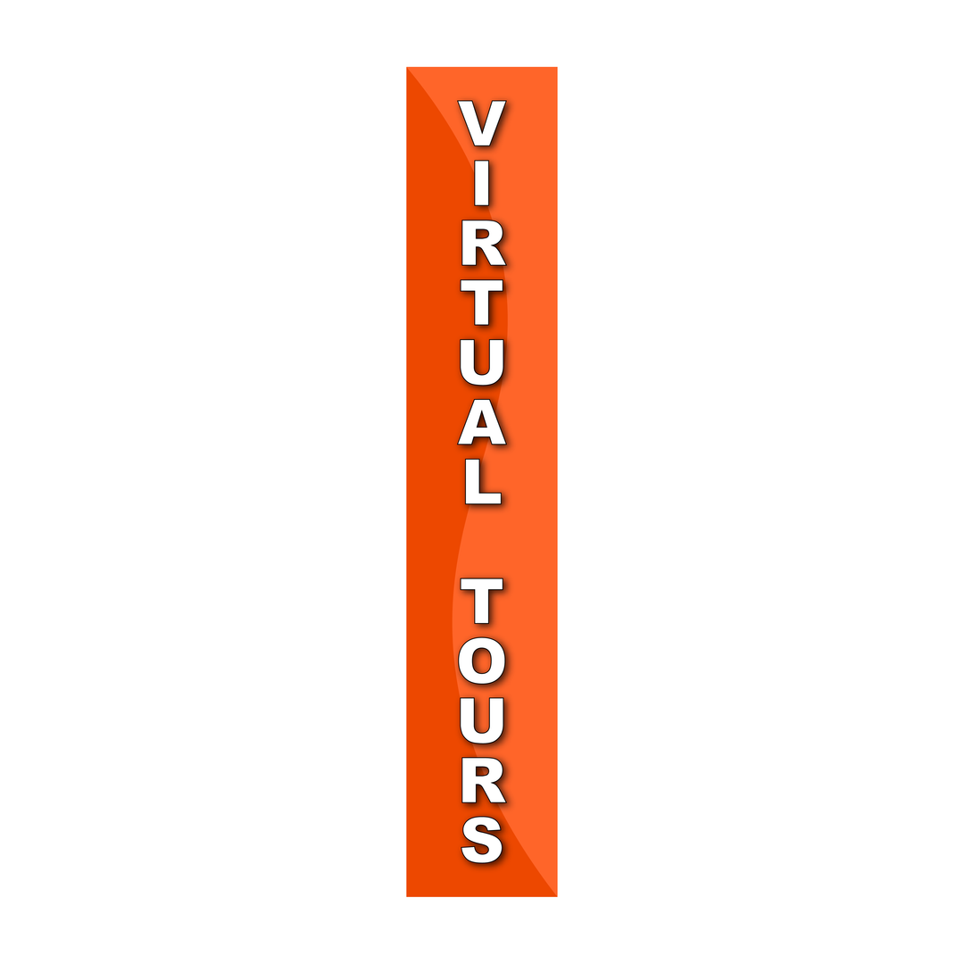 Pole Cover - Virtual Tours - Wavy - Orange