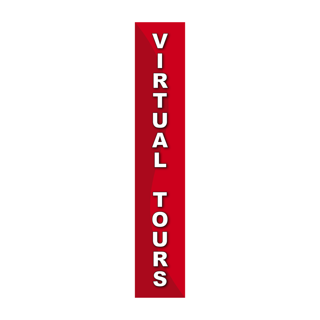 Pole Cover - Virtual Tours - Wavy - Red
