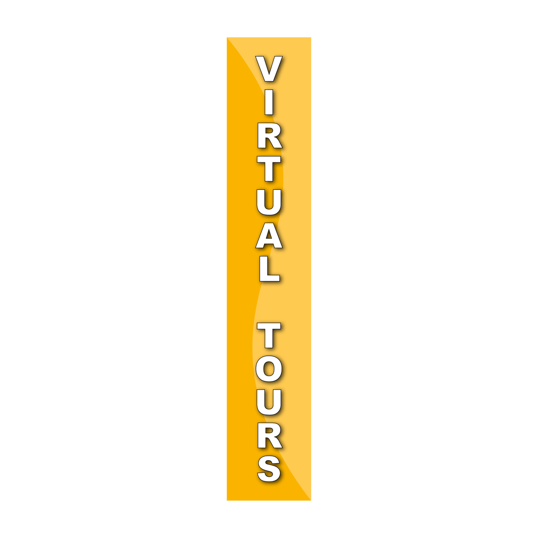 Pole Cover - Virtual Tours - Wavy - Yellow