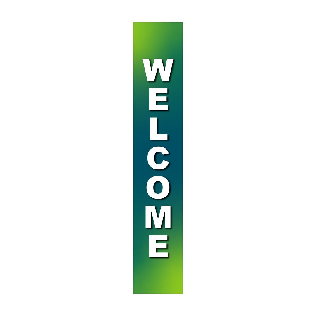 Pole Cover - Welcome - Gradient - Green