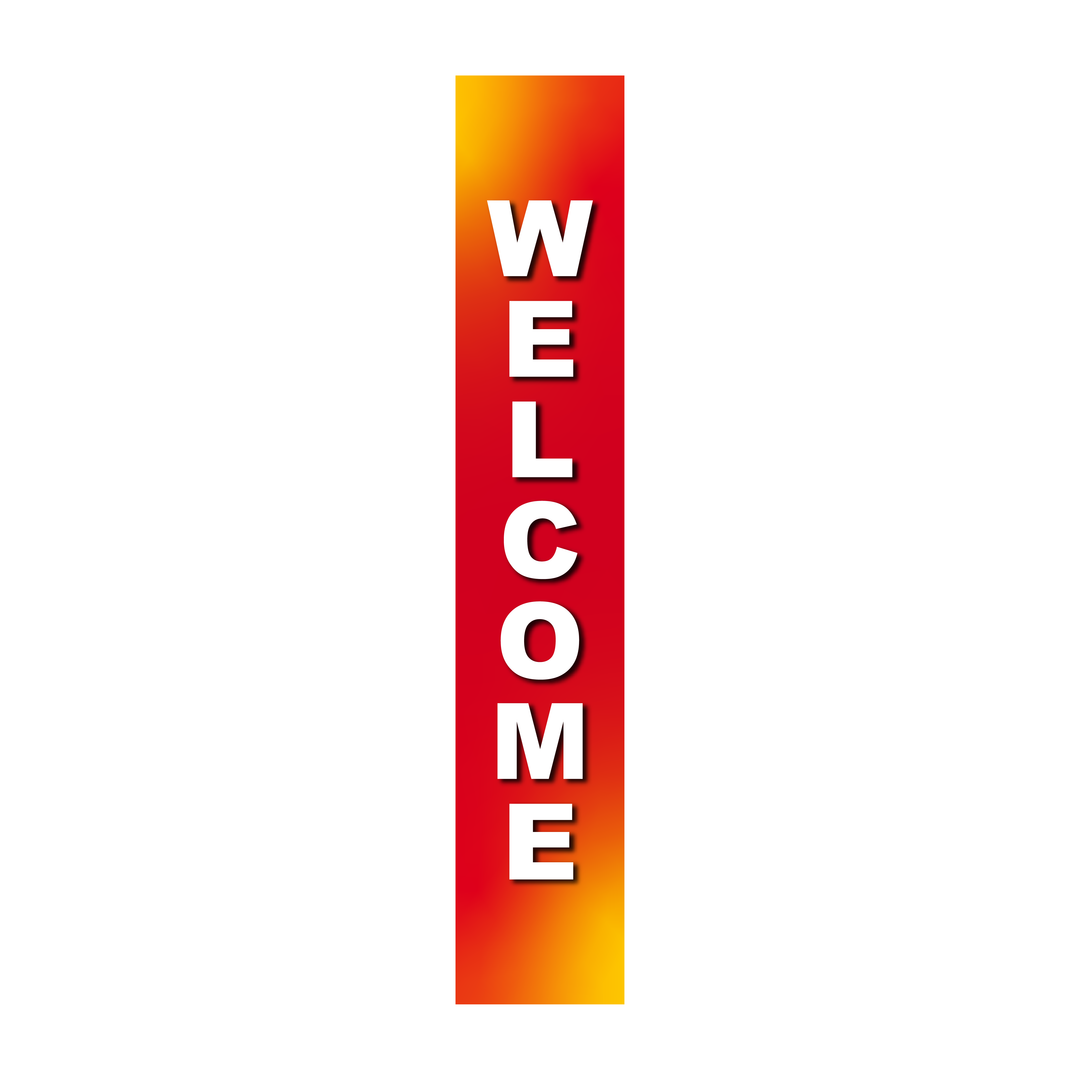 Pole Cover - Welcome - Gradient - Red
