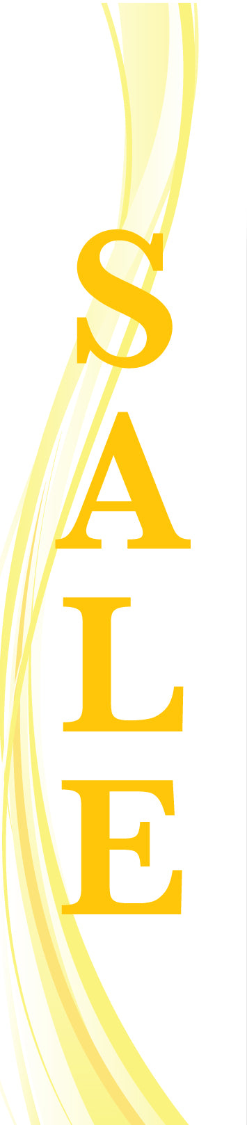 14ft Feather Flag - Sale - White & Yellow