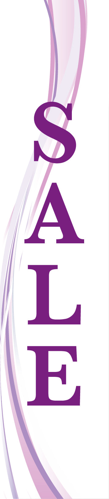 14ft Feather Flag - Sale - White & Purple