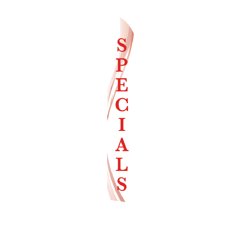 14ft Feather Flag - Specials - White & Red