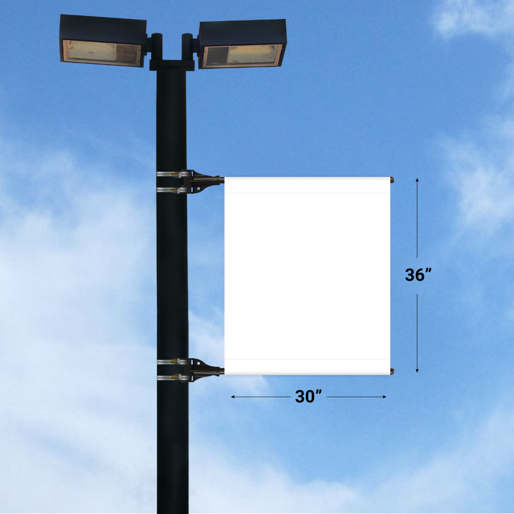 StrongArm Light Pole Banner - Double-Sided - 30" x 36"