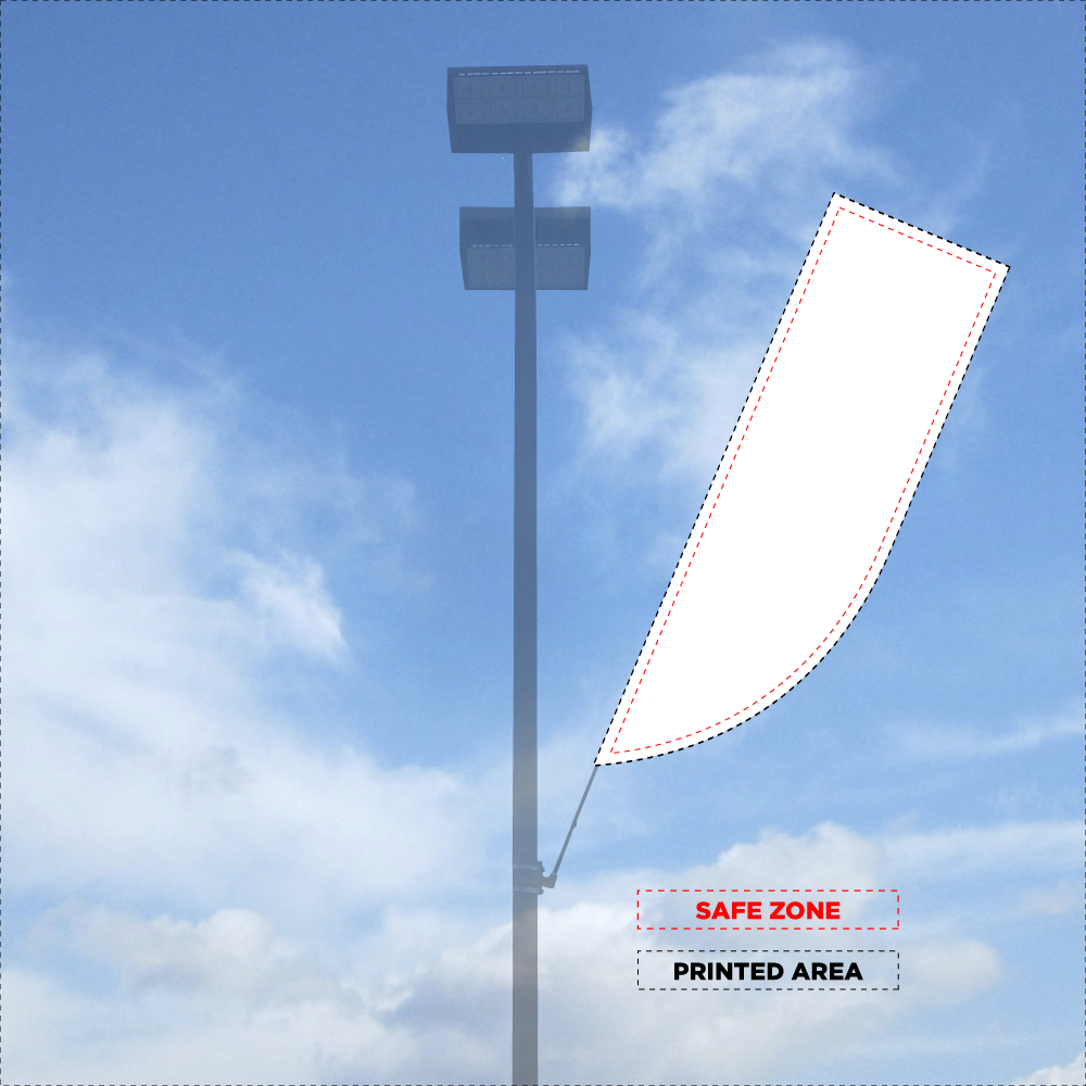WindSpin™ Custom Replacement Light Pole Flag - Single - Hardware not included