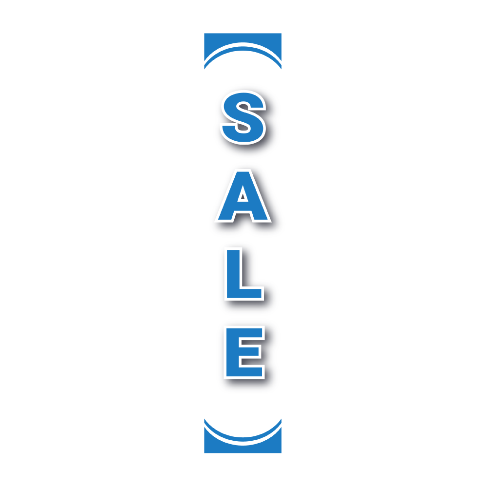Pole Cover - Sale - White & Blue