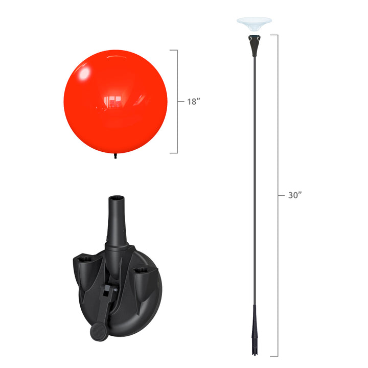 DuraBalloon® Single Suction Cup Kit Dimensions