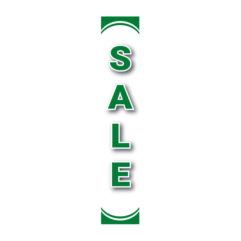 Pole Cover - Sale - White & Green
