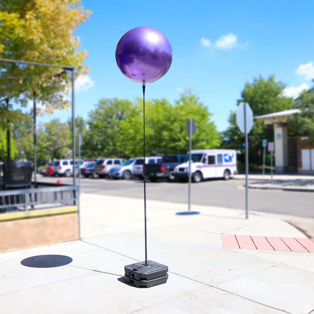 MegaBalloon Pole Kit Purple with Double Weighted Base