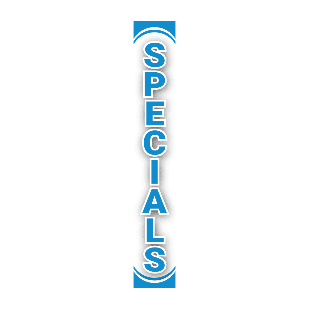 Replacement Pole Cover - Specials - White & Blue