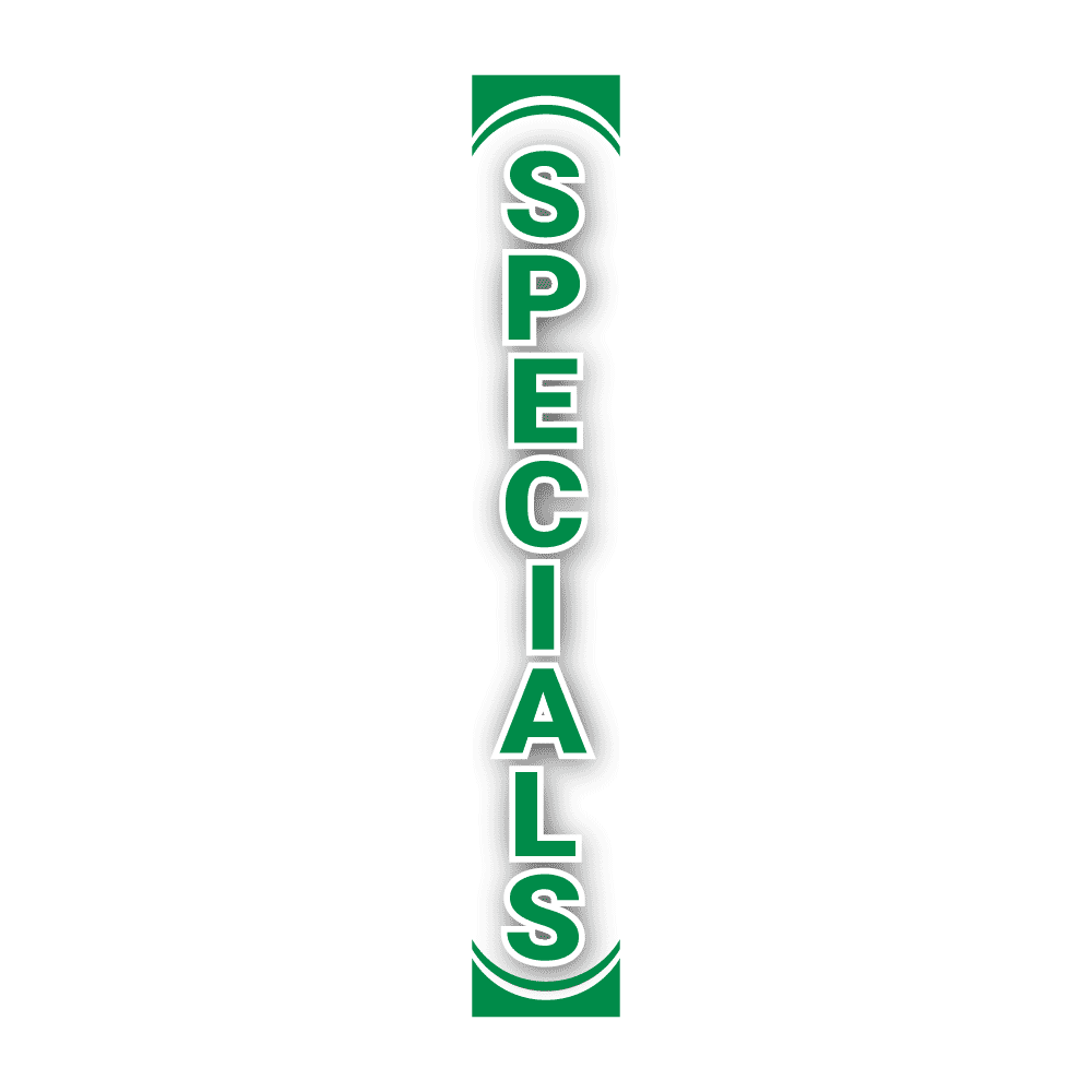 Replacement Pole Cover - Specials - White & Green