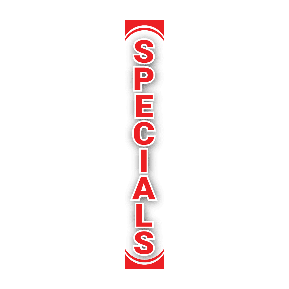 Replacement Pole Cover - Specials - White & Red