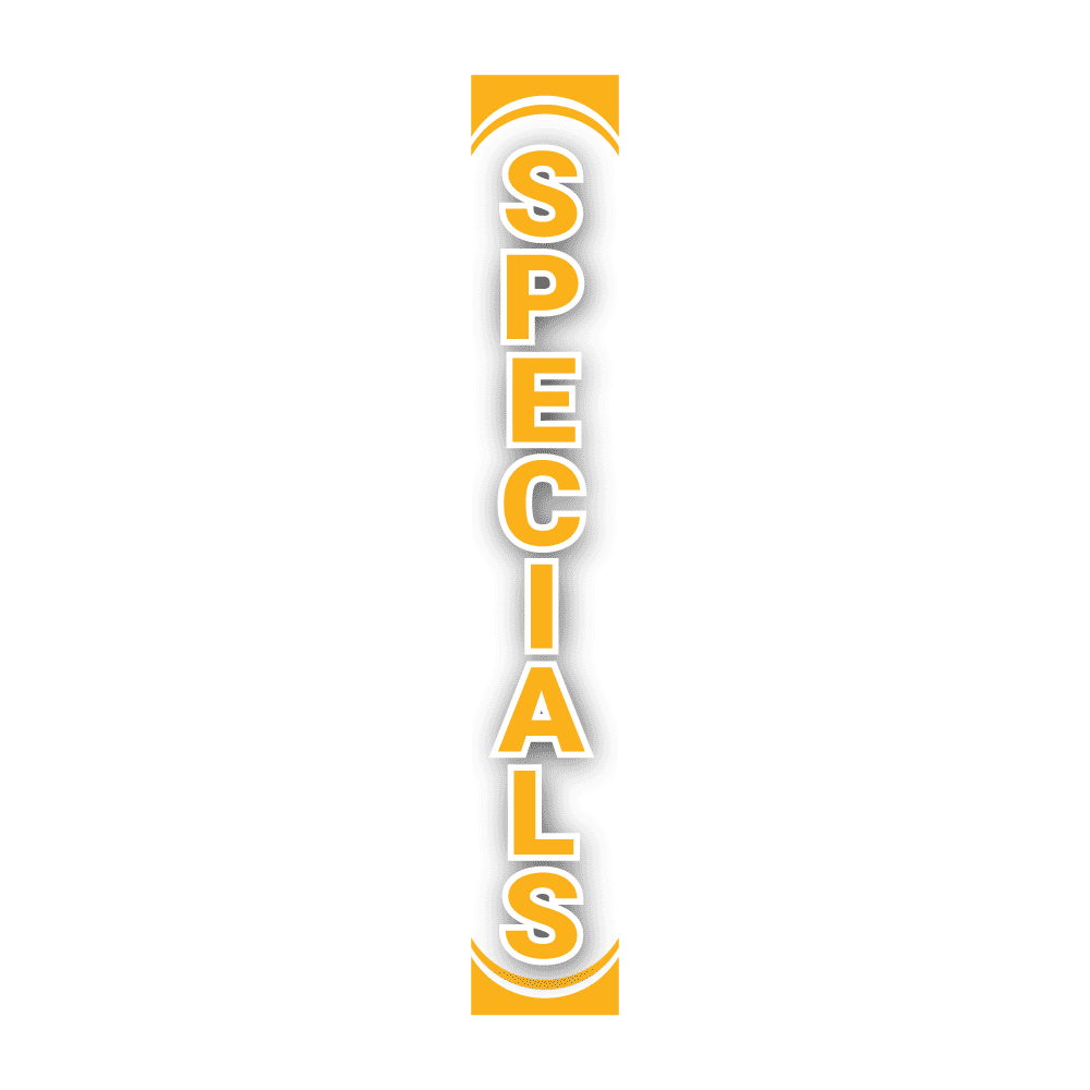 Replacement Pole Cover - Specials - White & Yellow