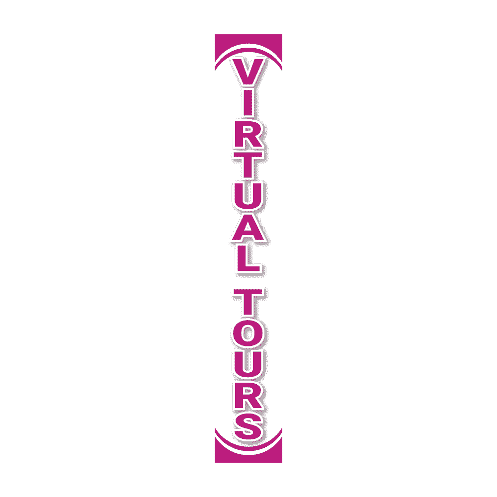 Replacement Pole Cover - Virtual Tours - White & Purple