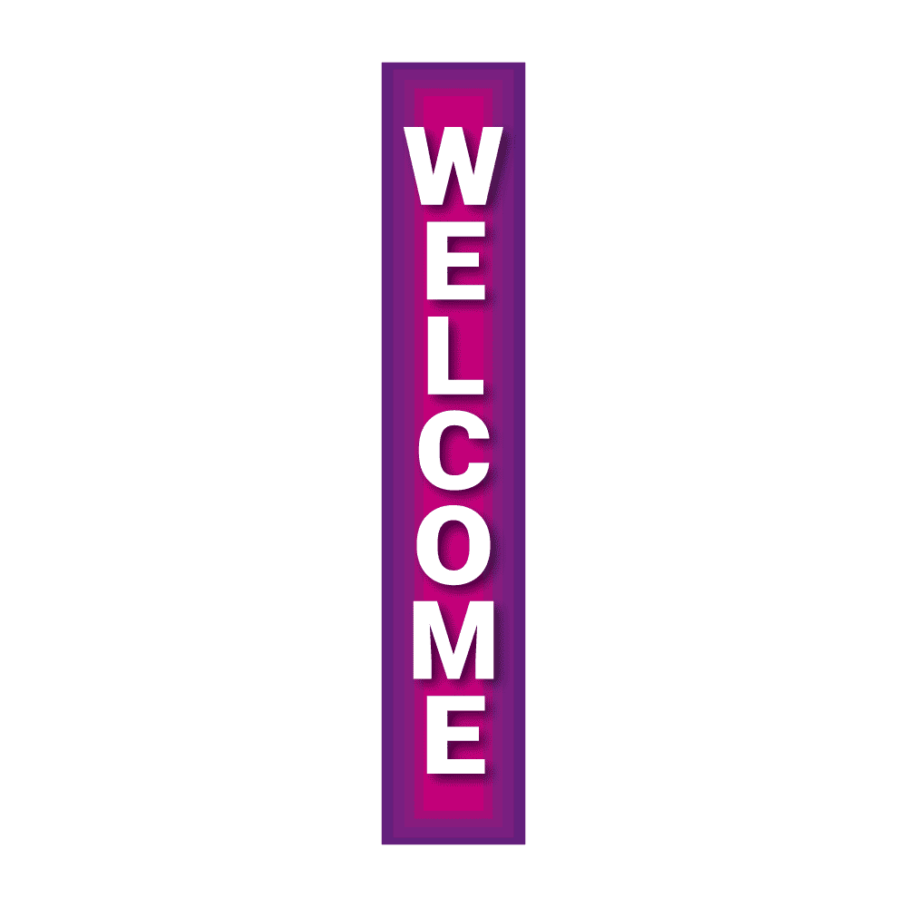 Pole Cover - Welcome - Purple